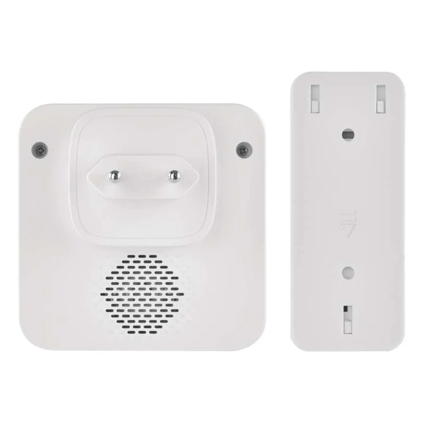 Bezvadu durvju zvans kontaktligzdai GoSmart 230V + 1xCR2032 balts Wi‑Fi