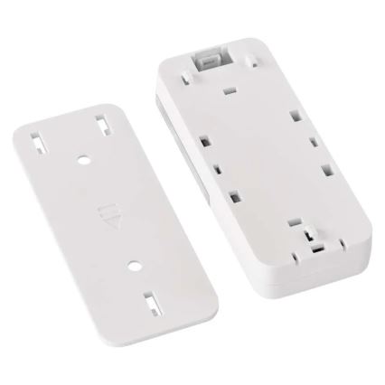 Bezvadu durvju zvans kontaktligzdai GoSmart 230V + 1xCR2032 balts Wi‑Fi