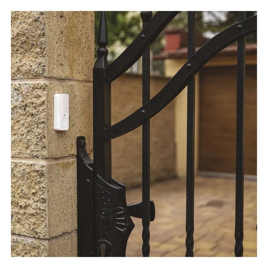 Bezvadu iebūvējamais durvju zvans 230V + 1xCR2032 balts