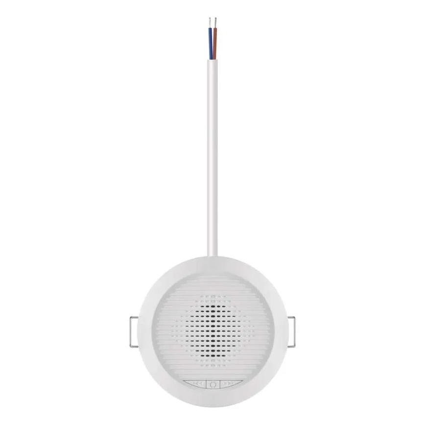 Bezvadu iebūvējamais durvju zvans 230V + 1xCR2032 balts