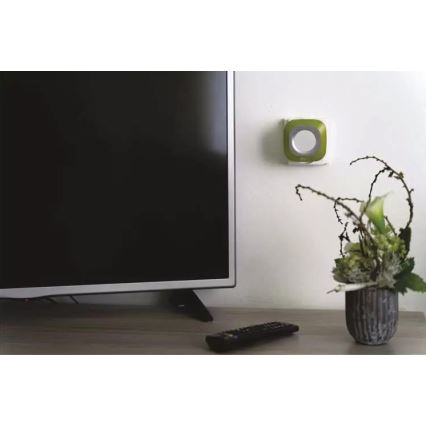 Bezvadu kontaktligzdas durvju zvans 230V + 1xCR2032 IP44 zaļa