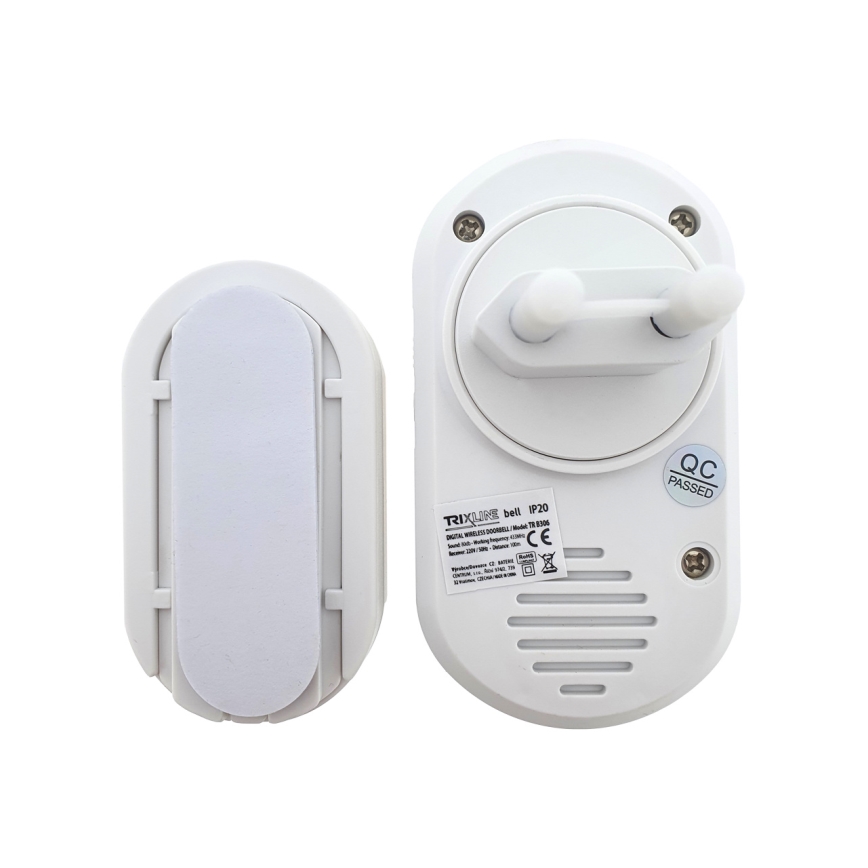 Bezvadu kontaktligzdas durvju zvans BELL 230V + 1x23A brūna