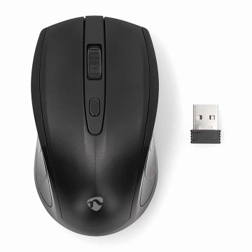 Bezvadu pele 800/1200/1600 DPI 2xAAA melna