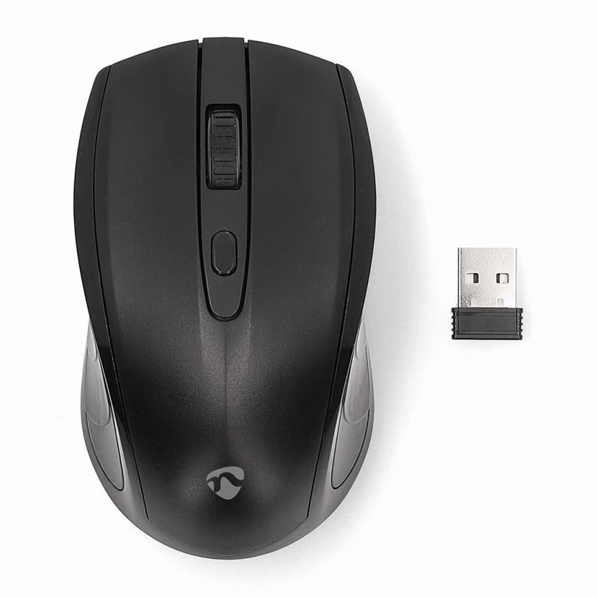 Bezvadu pele 800/1200/1600 DPI 2xAAA melna