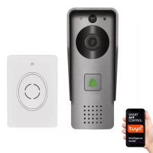 Bezvadu video durvju zvans ar kustību sensoru GoSmart 12V 3xAA IP44 Wi-Fi Tuya