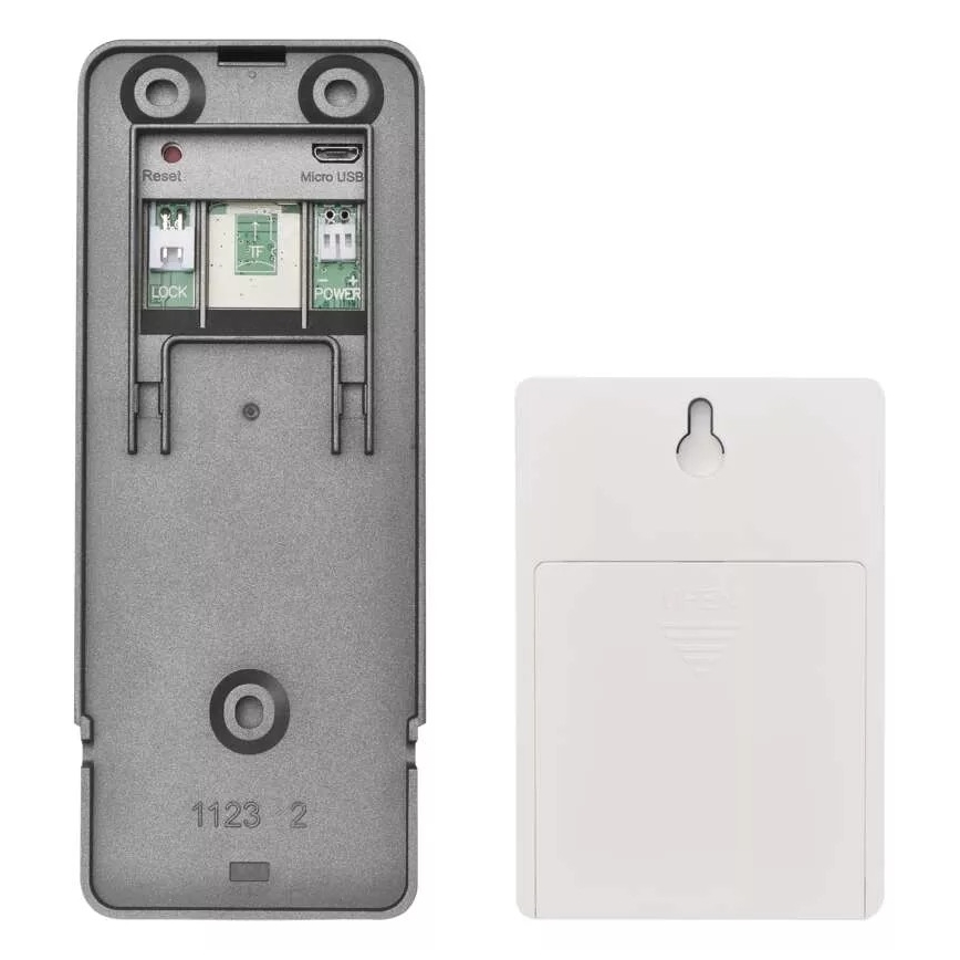 Bezvadu video durvju zvans ar kustību sensoru GoSmart 12V 3xAA IP44 Wi-Fi Tuya