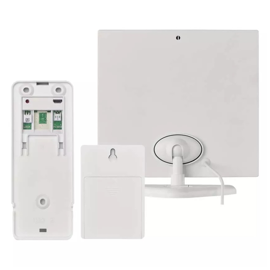 Bezvadu video durvju zvans ar saules enerģijas paneli GoSmart 4400 mAh 3xAA IP44 Wi-Fi Tuya