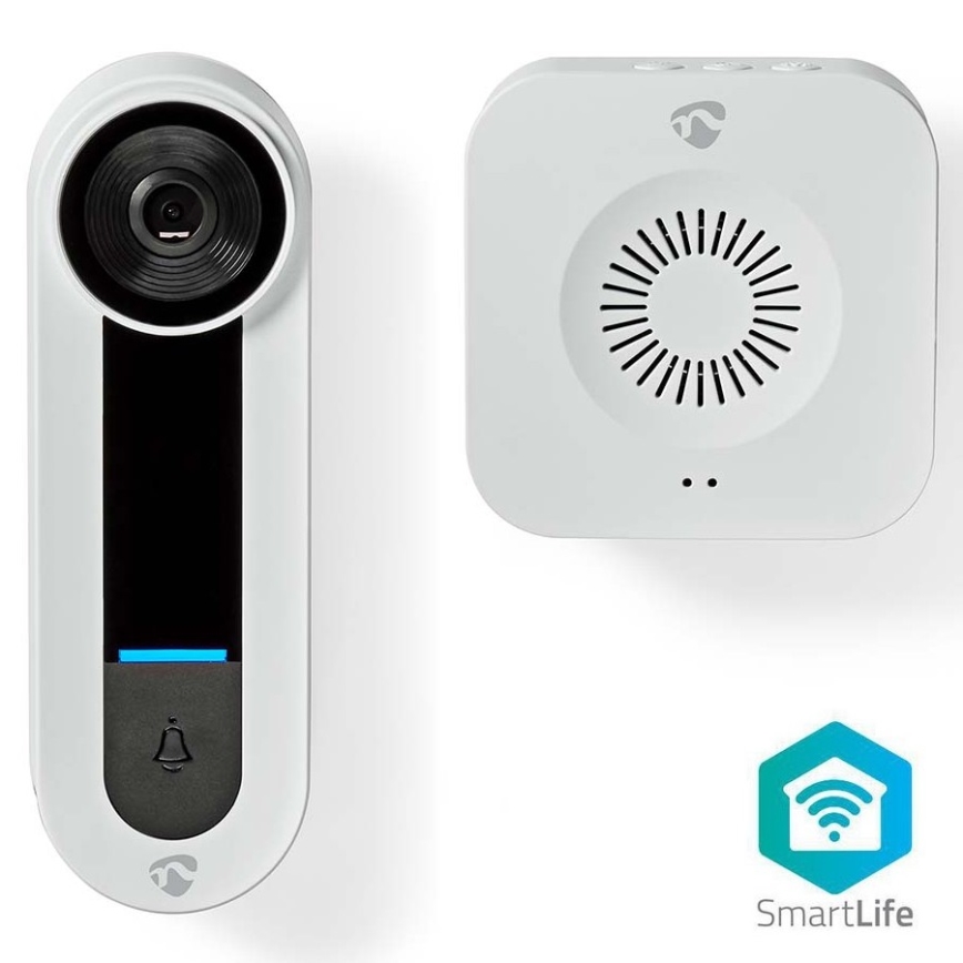 Bezvadu video durvju zvans ar sensoru Full HD 1536p 3xAA Wi-Fi IP65