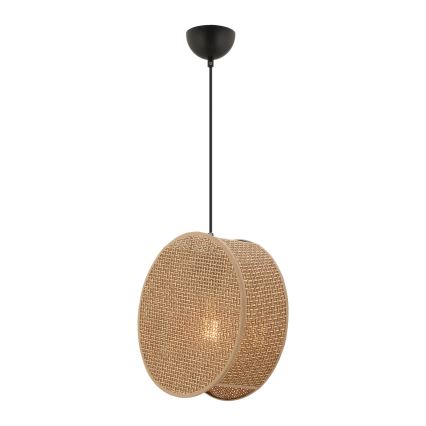 BIG DRUM pakaramais lukturis uz vada 1xE27/60W/230V brūns