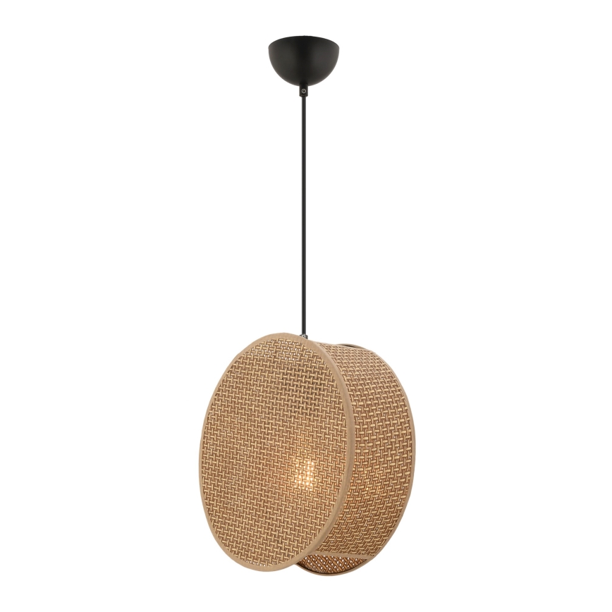BIG DRUM pakaramais lukturis uz vada 1xE27/60W/230V brūns