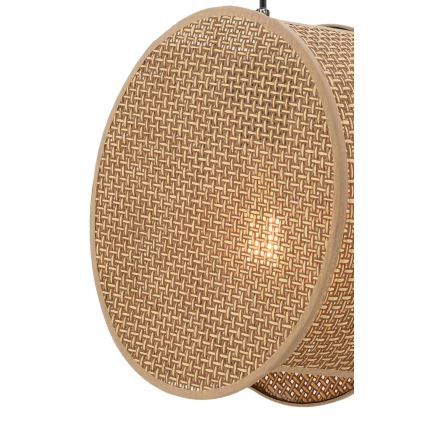 BIG DRUM pakaramais lukturis uz vada 1xE27/60W/230V brūns