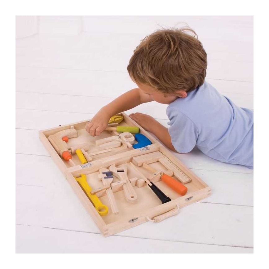 Bigjigs Toys - Koka koferis ar instrumentiem