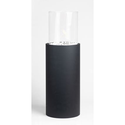 Bio kamīns ROMA 26,5x80,5 cm 2kW melns + aizsargpārsegs