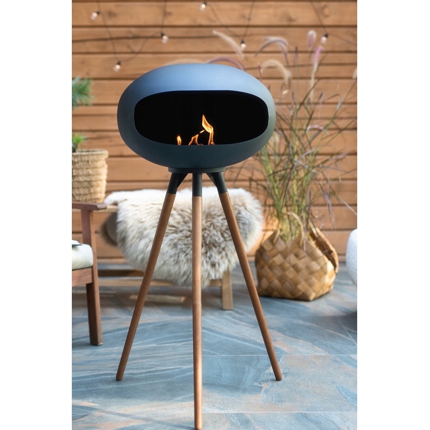 BIO kamīns TOKIO 45x100 cm 2 kW melns