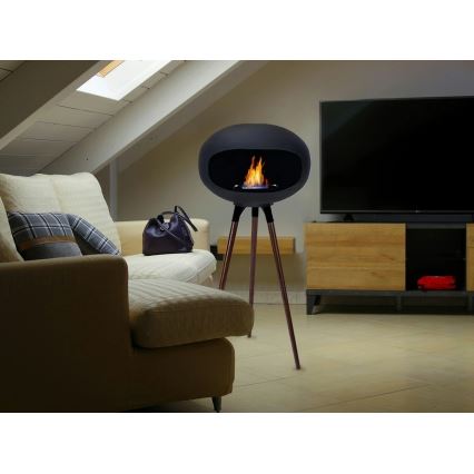 BIO kamīns TOKIO 45x100 cm 2 kW melns