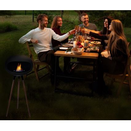 BIO kamīns TOKIO 45x100 cm 2 kW melns