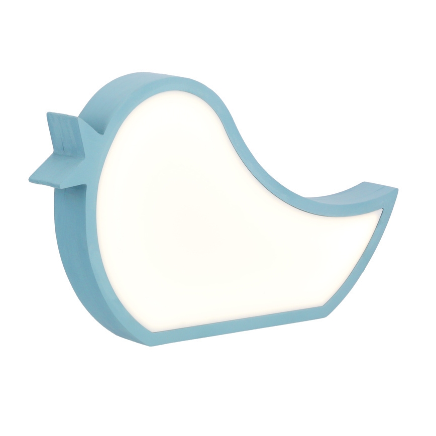 BIRD LED bērnu galda lampa, 12W, 230V, zila