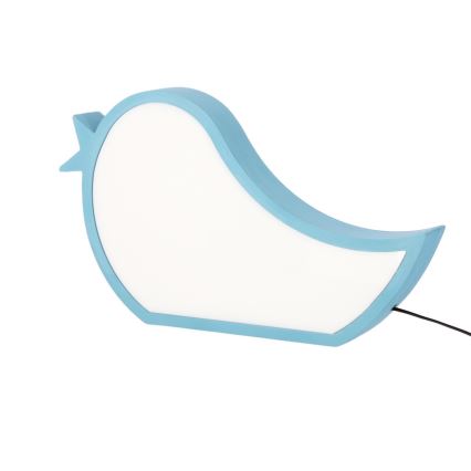 BIRD LED bērnu galda lampa, 12W, 230V, zila