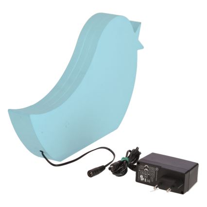 BIRD LED bērnu galda lampa, 12W, 230V, zila