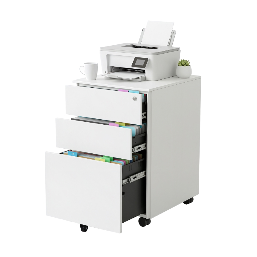 Biroja konteiners SECURIO balts