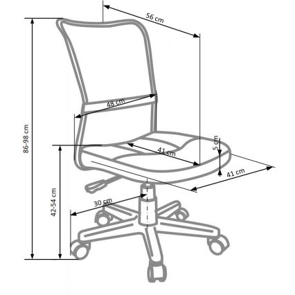 Biroja krēsls FANA pelēks/melns