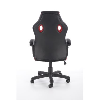 Biroja krēsls HELO melns/sarkans