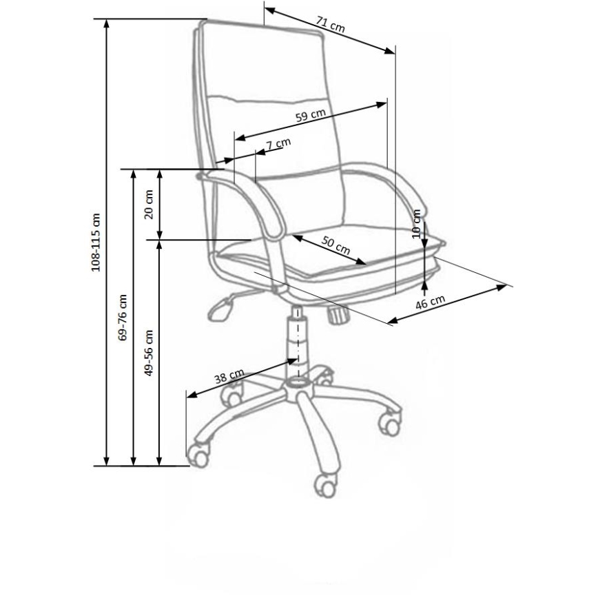 Biroja krēsls LOMI melns