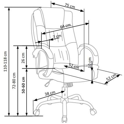Biroja krēsls SELO tumši pelēks