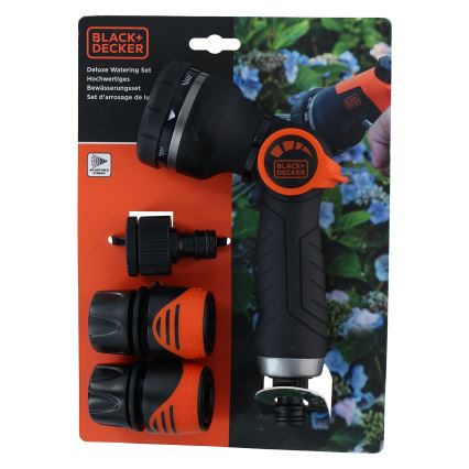 BLACK+DECKER - Laistīšanas pistole ar 3 savienotāji