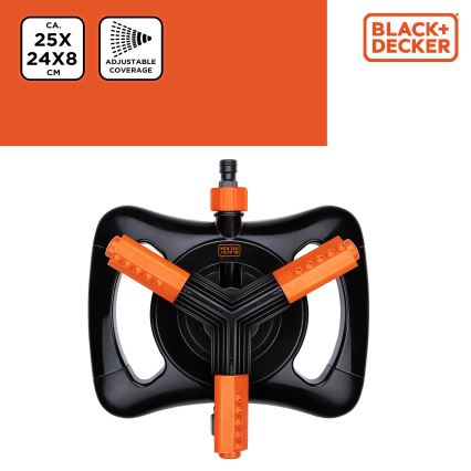 BLACK+DECKER - Trīs zaru apļveida laistītājs