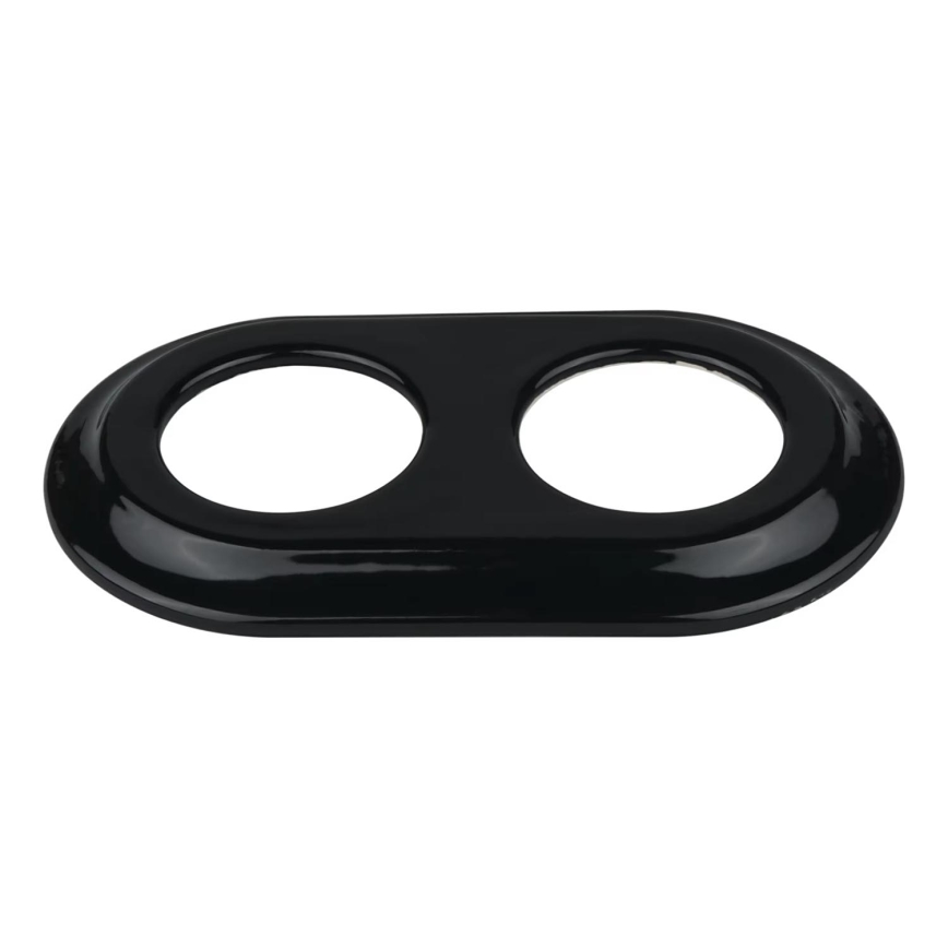 Bohemia-Design - Dubultais retro porcelāna rāmis, melns