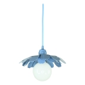 Bohemia-Design - Karājošs lukturis ar vadu 1xE27/60W/230V zils