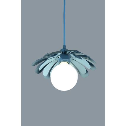 Bohemia-Design - Karājošs lukturis ar vadu 1xE27/60W/230V zils