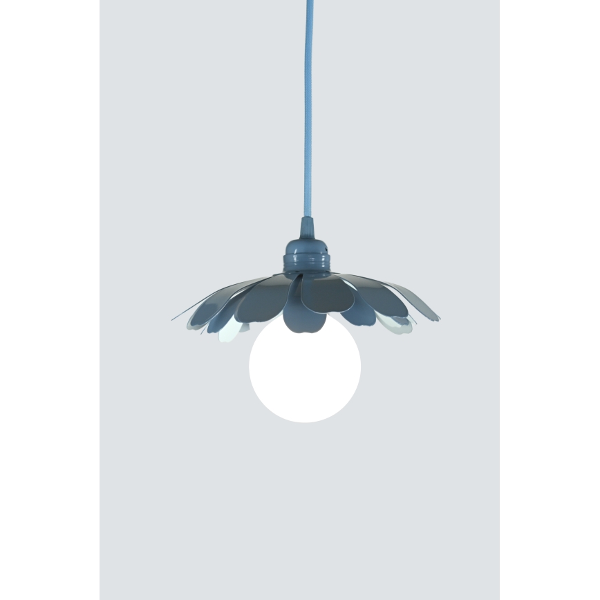 Bohemia-Design - Karājošs lukturis ar vadu 1xE27/60W/230V zils