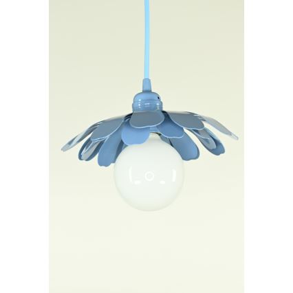 Bohemia-Design - Karājošs lukturis ar vadu 1xE27/60W/230V zils