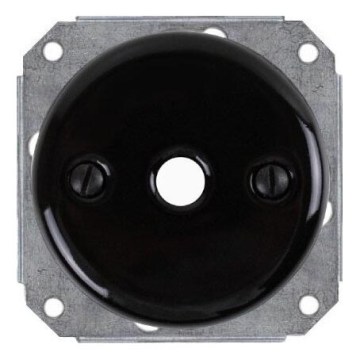 Bohemia-Design - Keramiska retro kabeļa ievade melna