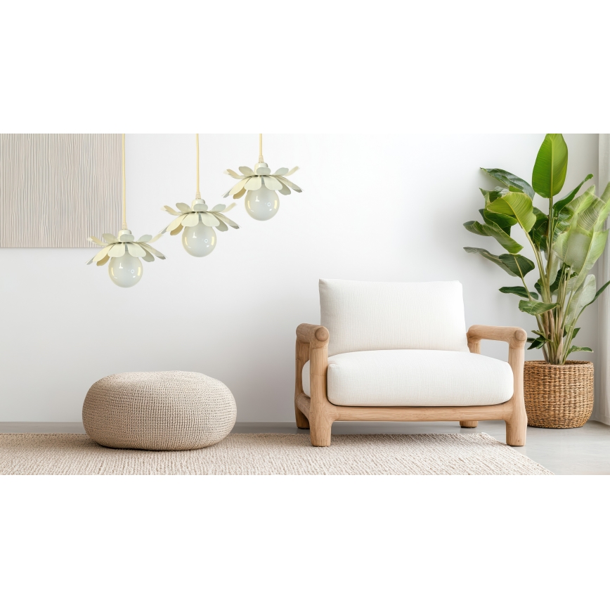 Bohemia-Design - Krēmkrāsaina lustra uz vada 1xE27/60W/230V