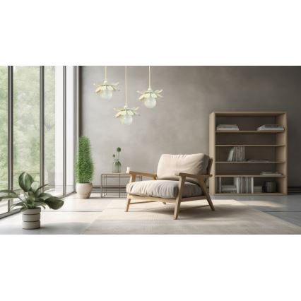 Bohemia-Design - Krēmkrāsaina lustra uz vada 1xE27/60W/230V