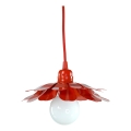 Bohemia-Design - Lustra ar vadu 1xE27/60W/230V sarkana