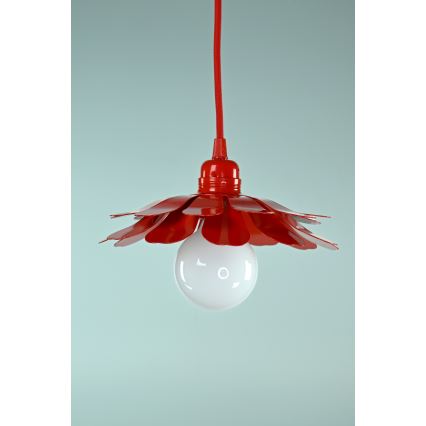 Bohemia-Design - Lustra ar vadu 1xE27/60W/230V sarkana