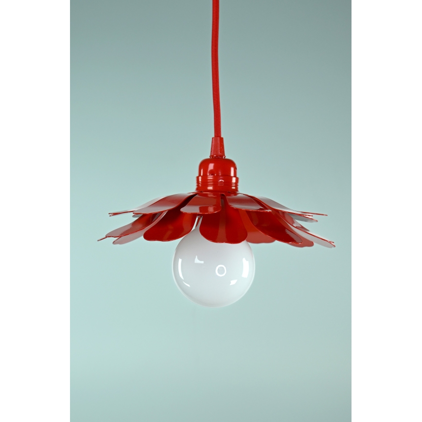 Bohemia-Design - Lustra ar vadu 1xE27/60W/230V sarkana