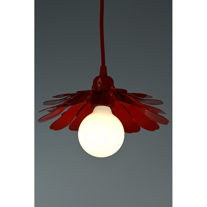 Bohemia-Design - Lustra ar vadu 1xE27/60W/230V sarkana
