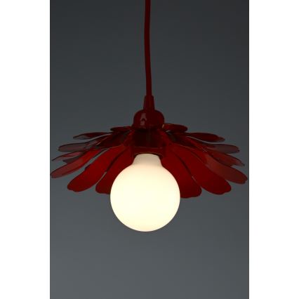 Bohemia-Design - Lustra ar vadu 1xE27/60W/230V sarkana