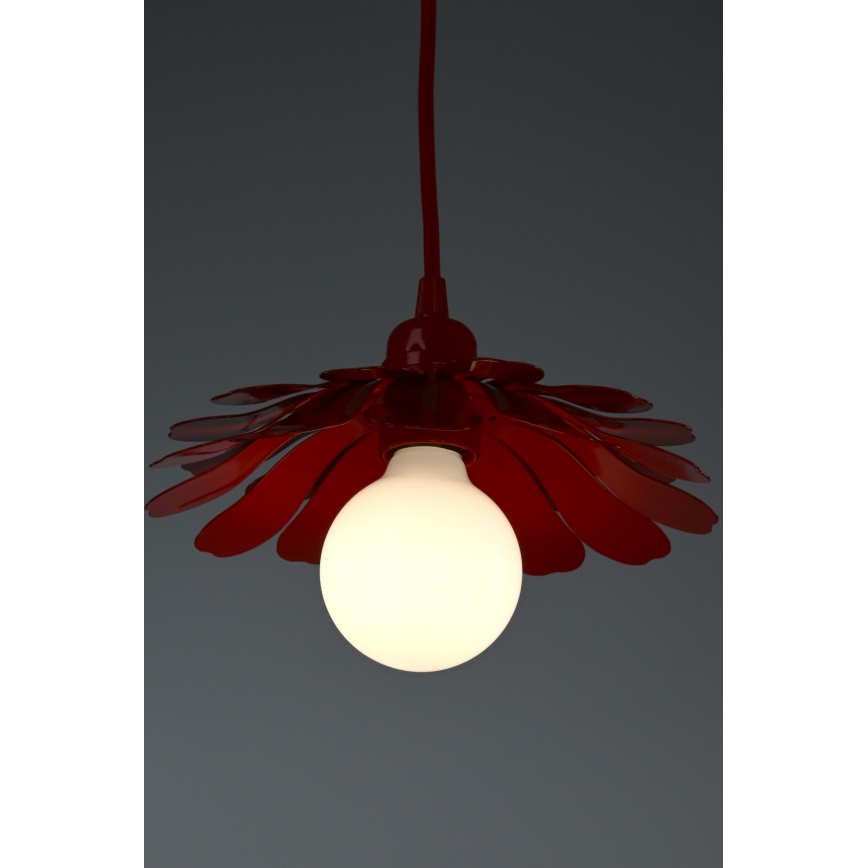 Bohemia-Design - Lustra ar vadu 1xE27/60W/230V sarkana