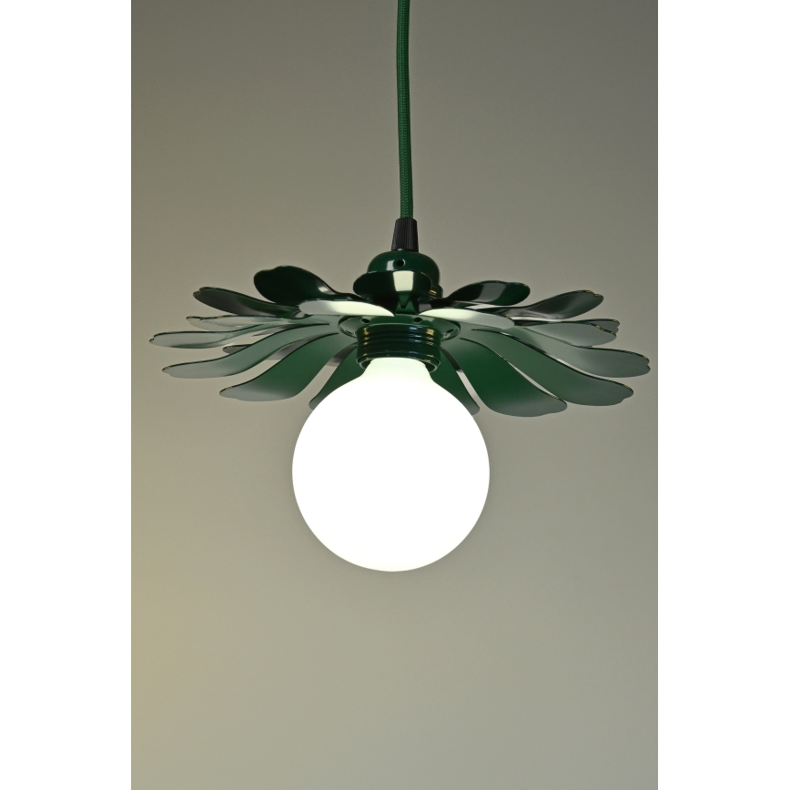 Bohemia-Design - Lustra uz vada 1xE27/60W/230V zaļa