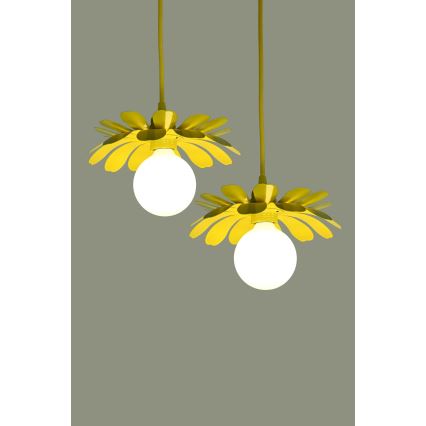 Bohemia-Design - Pakaramā lampa ar kabeli 1xE27/60W/230V dzeltena