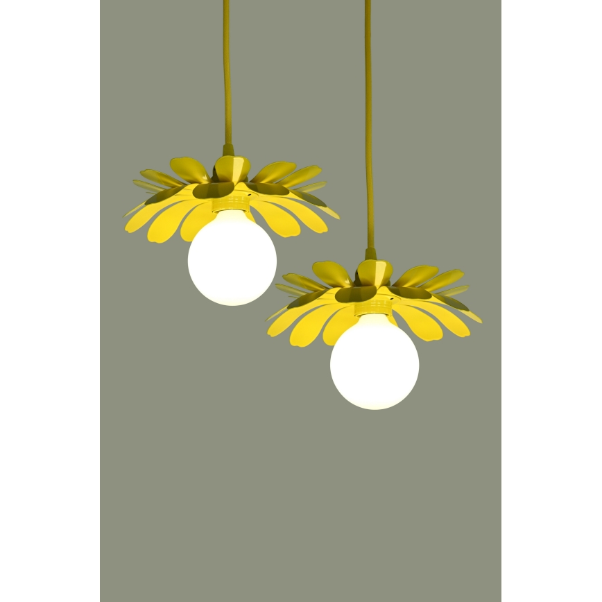 Bohemia-Design - Pakaramā lampa ar kabeli 1xE27/60W/230V dzeltena