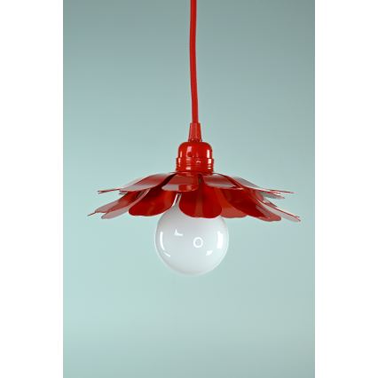 Bohemia-Design - Pakaramais gaismeklis uz vada 1xE27/60W/230V sarkans