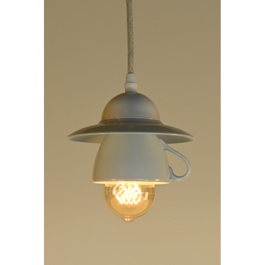 Bohemia-Design - Porcelāna lustra ar vadu 1xE27/60W/230V