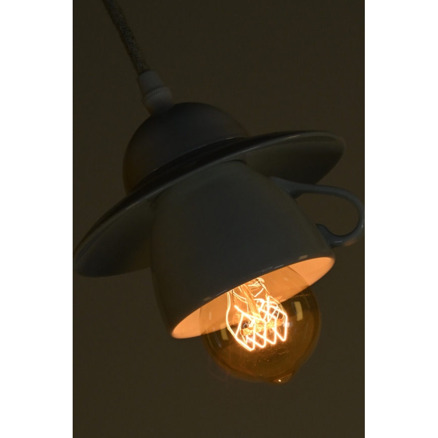 Bohemia-Design - Porcelāna lustra ar vadu 1xE27/60W/230V
